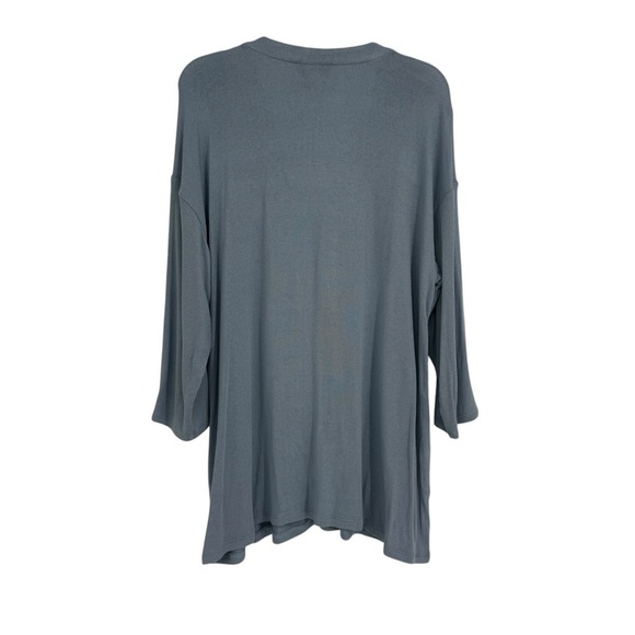 J. Jill Wearever Collection Blue Button-Up Cardigan Sweater Women V-Neck Size M - Picture 3 of 10